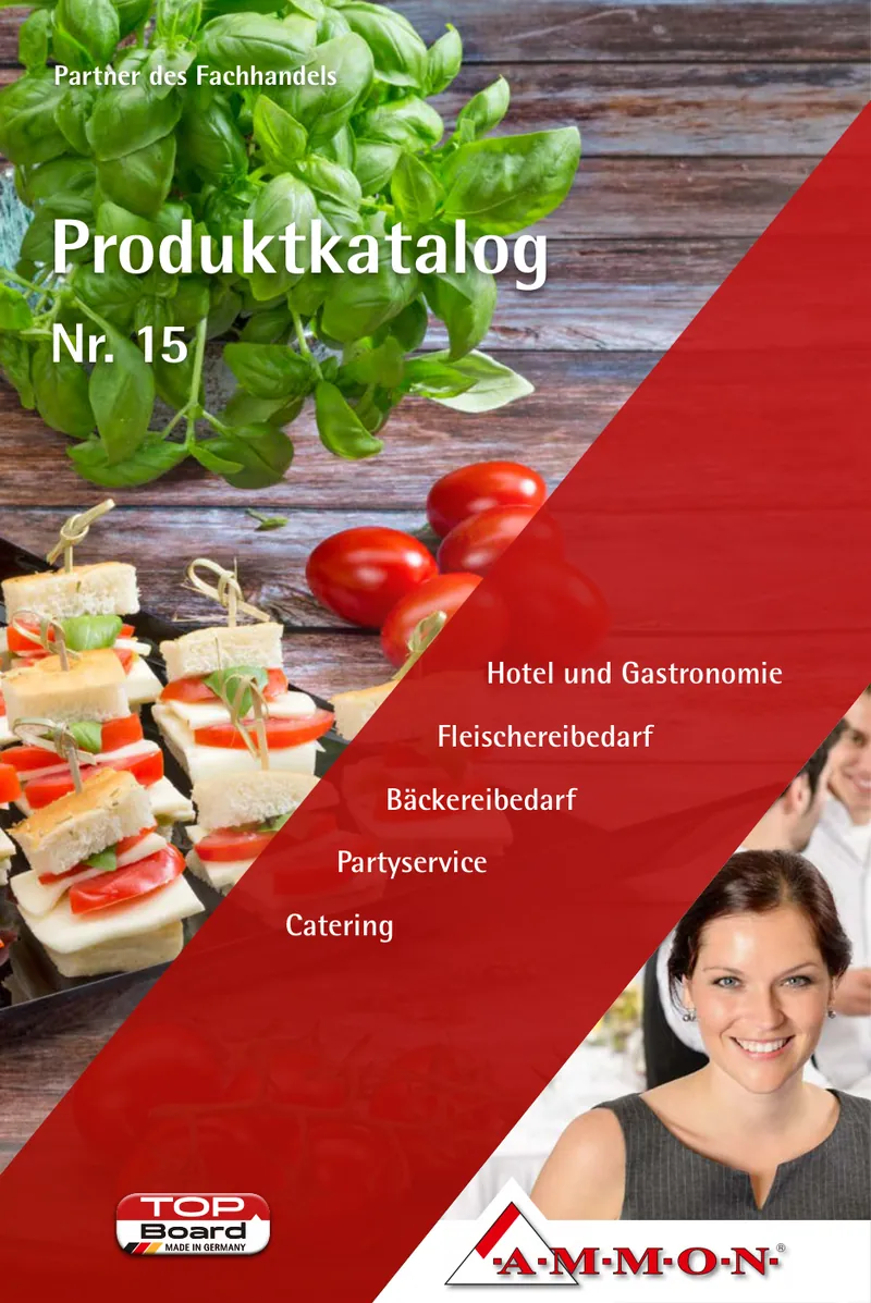 Titel des Produktkatalogs Gastro Nr. 15